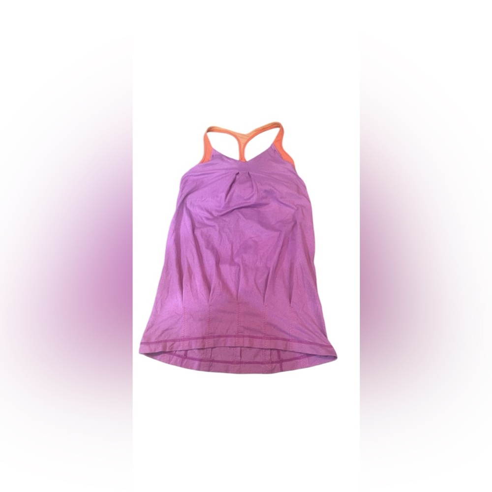 lululemon athletica Purple and Orange Muscle Tee